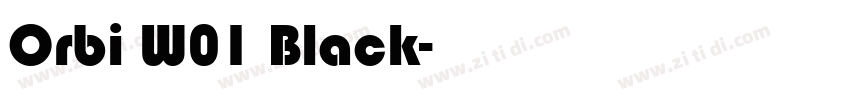 Orbi W01 Black字体转换